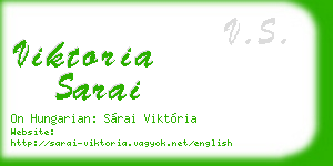 viktoria sarai business card