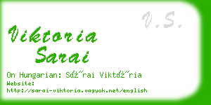 viktoria sarai business card